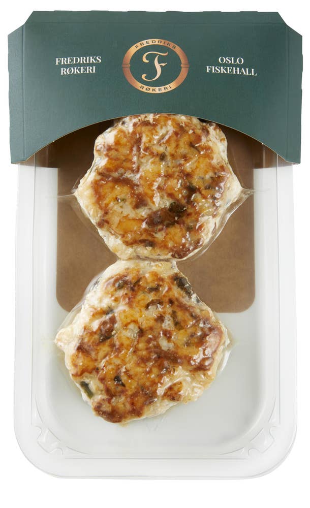 Fredriks Røkeri Steinbitkaker Chili, hvitløk og søl-tare