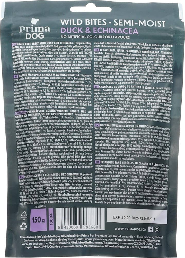 Primadog Wild Bites med and