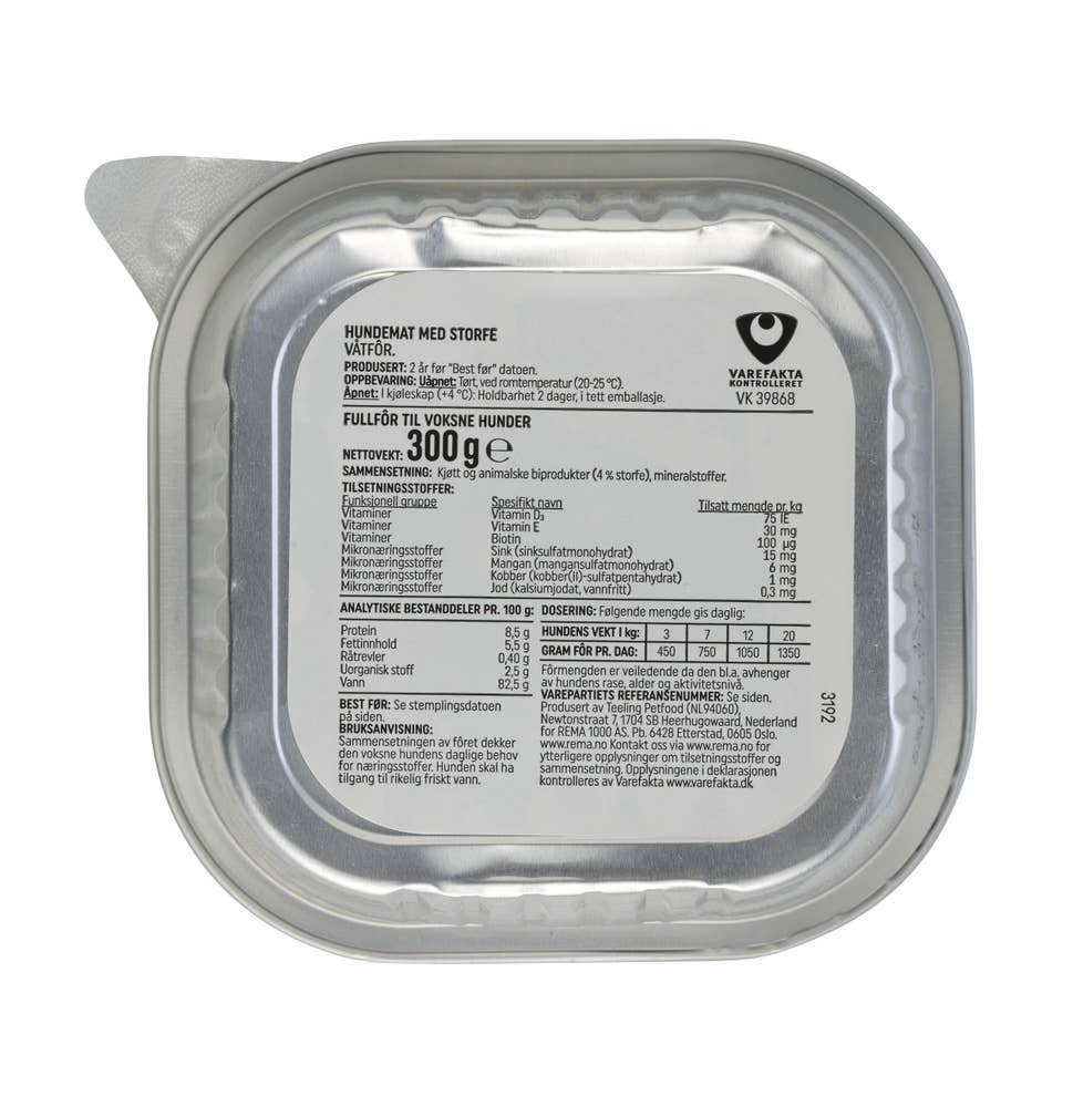 Prima Lavpris Hundemat med storfe