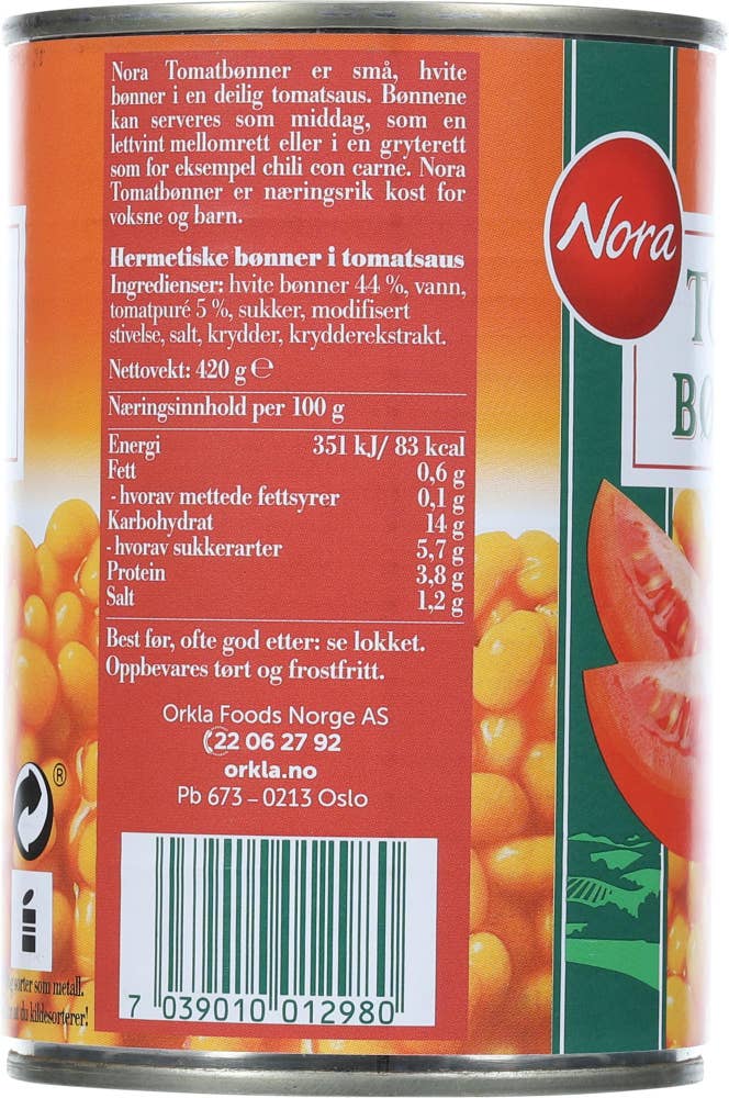NORA Tomatbønner