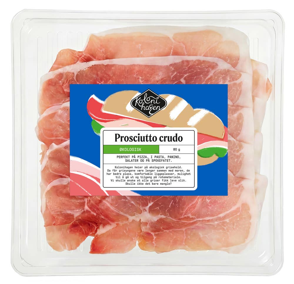 Økologisk Prosciutto crudo 80 g