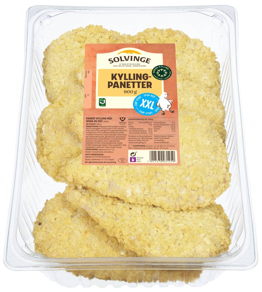 Kyllingpanetter XXL, 900 g