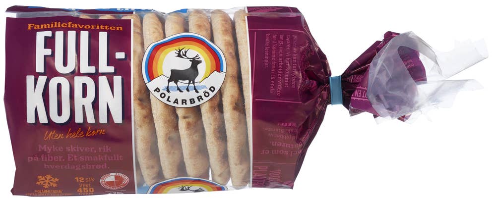 Polarbrød Fullkorn 12 stk