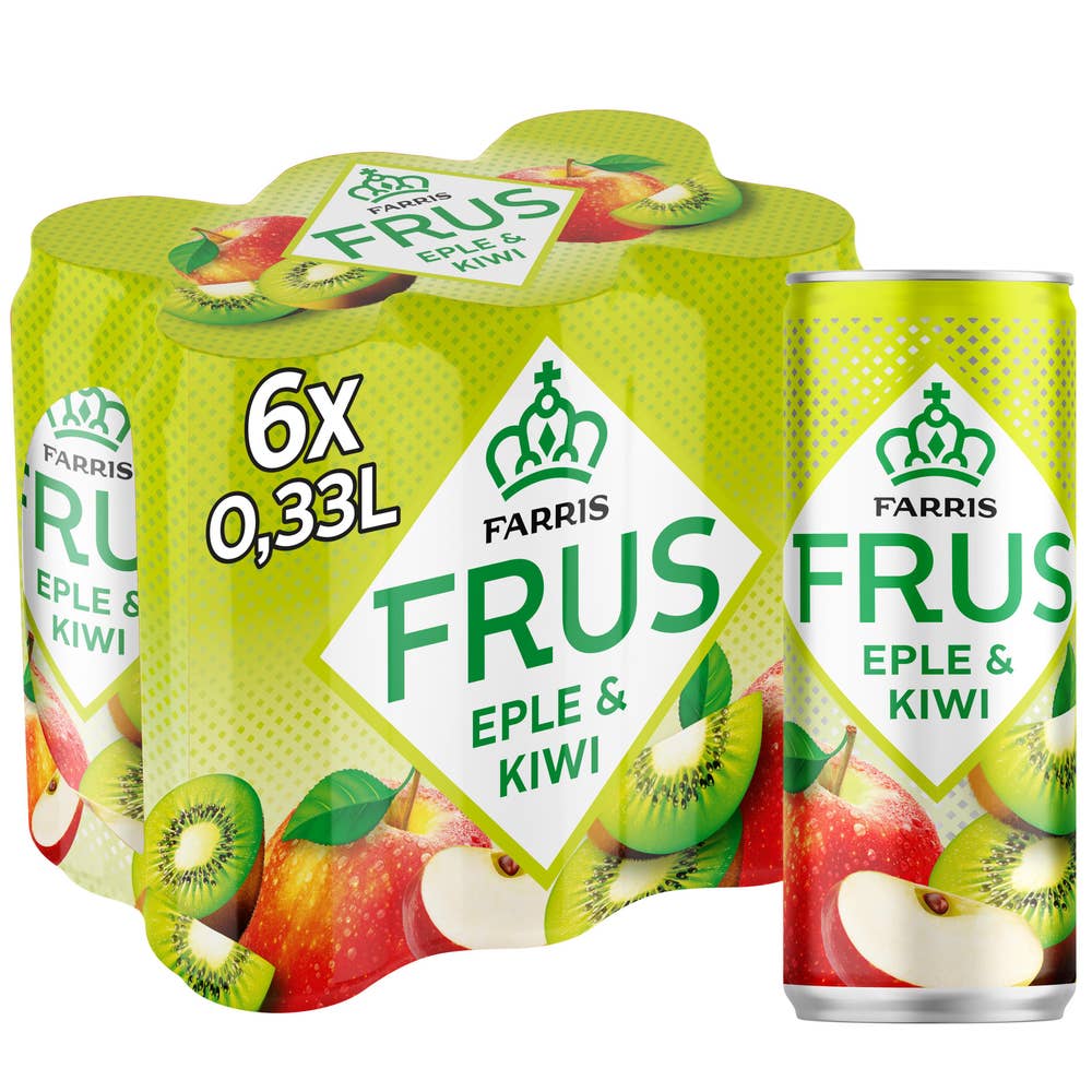 Farris Frus eple & kiwi 6x0,33L