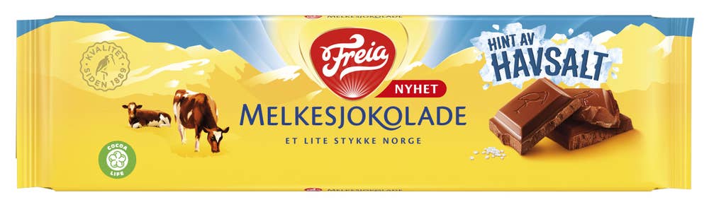 FREIA Melkesjokolade med Havsalt Maks 5 per kunde