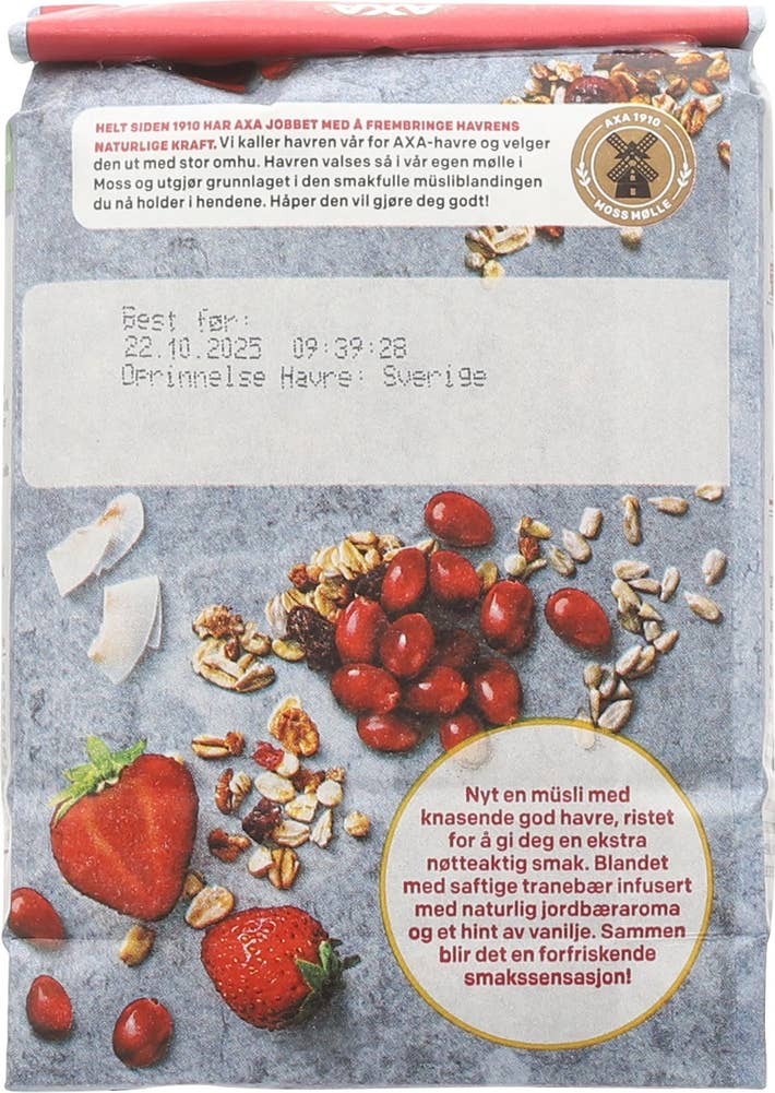 Axa Ristet havre & tranebær
