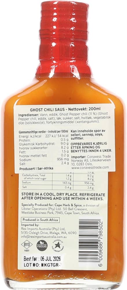 Cape Herb&Spice Chilli Addict Ghost Chilli Sauce