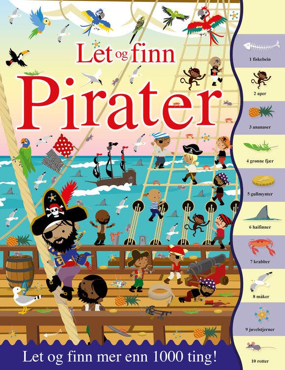 ARK Let og finn-aktivitetsbok Pirater