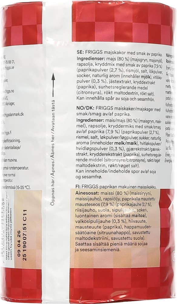 Friggs Maiskaker paprika