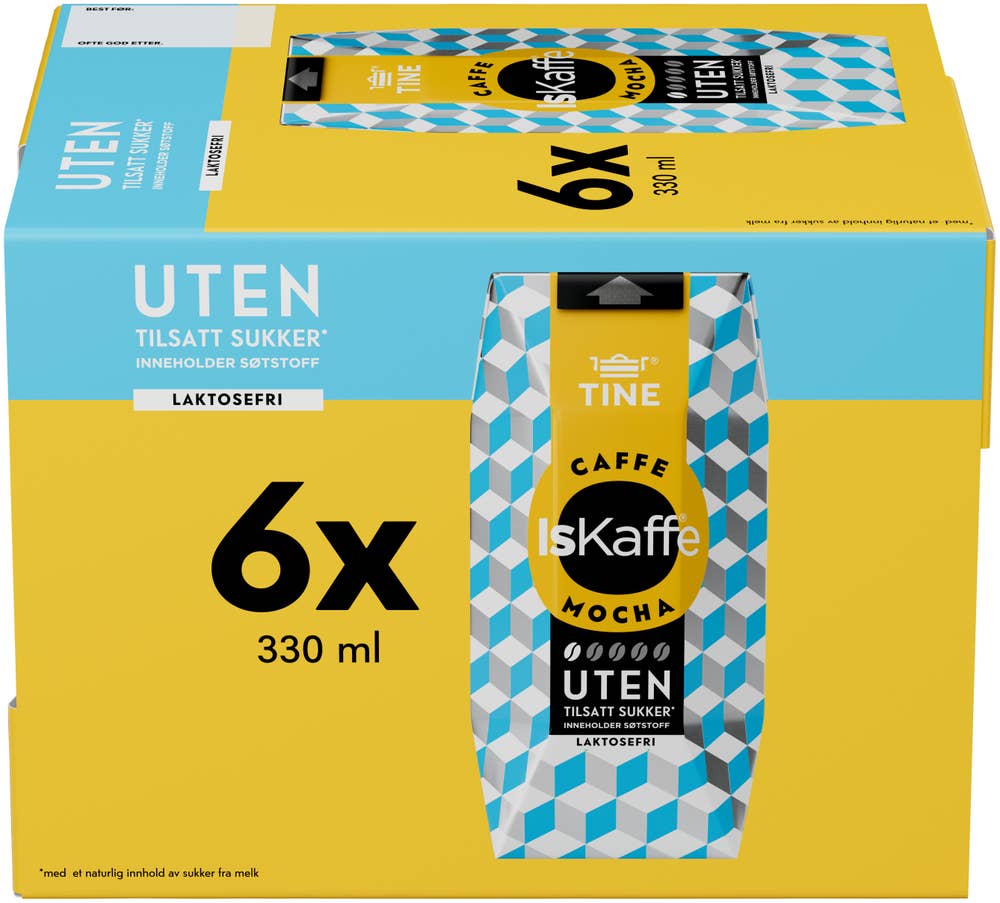 TINE IsKaffe Mocha UTEN 6x330ml Partivare