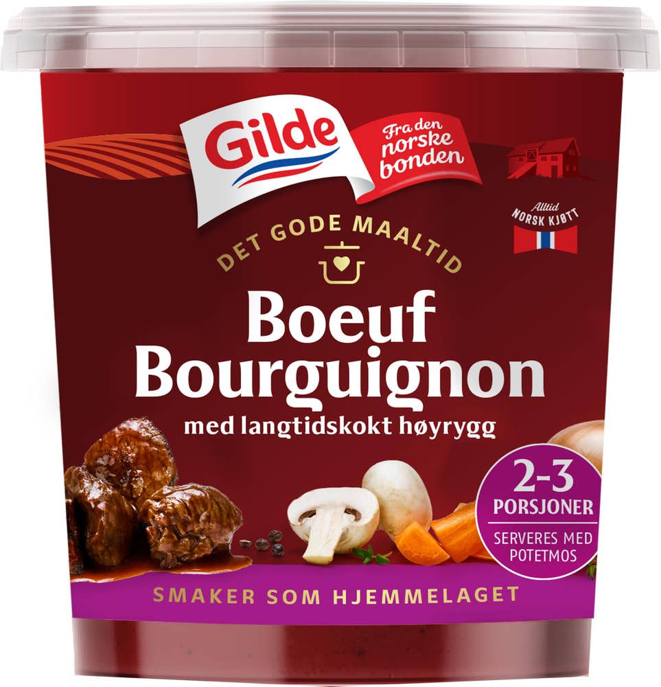Gilde Det Gode Måltid Boeuf Bourguignon