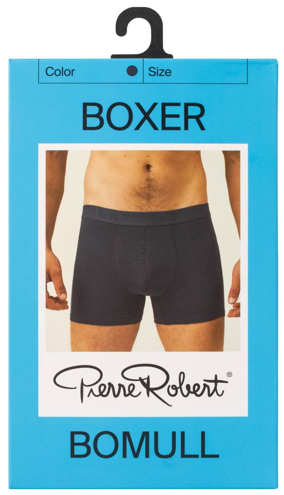 Pierre Robert Boxer til herre Navy, str XL