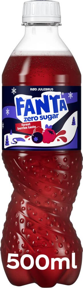 Fanta julebrus Forrest Berries Zero Sugar