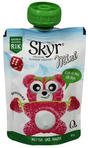 Q Skyr mini bringebær Porsjonspose