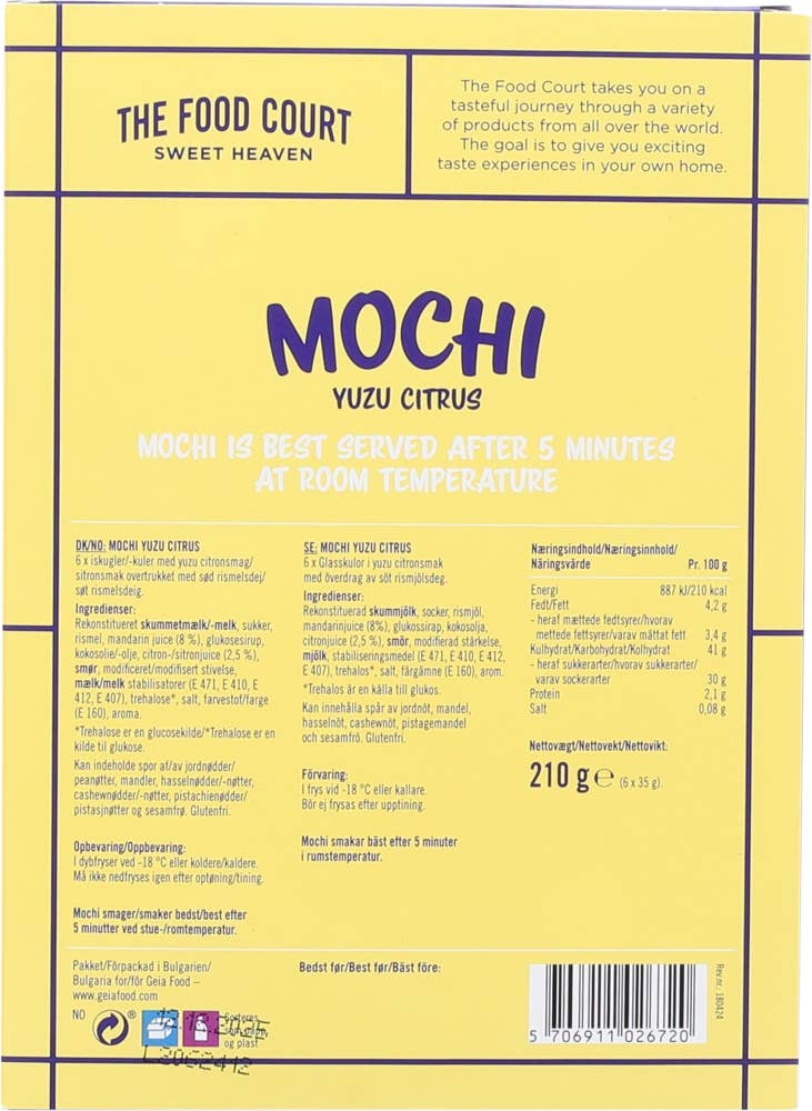 Food Court Mochi yuzu citrus