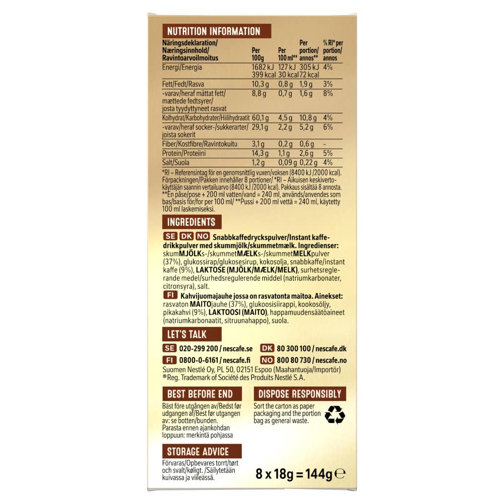 Nescafé Latte 8 poser