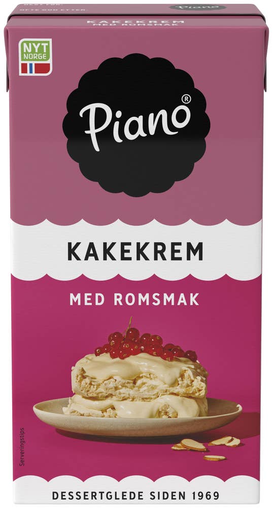 TINE Piano kakekrem Med romsmak