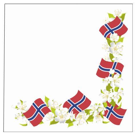 Duni Servietter til 17. mai 3 lag, 33x33cm