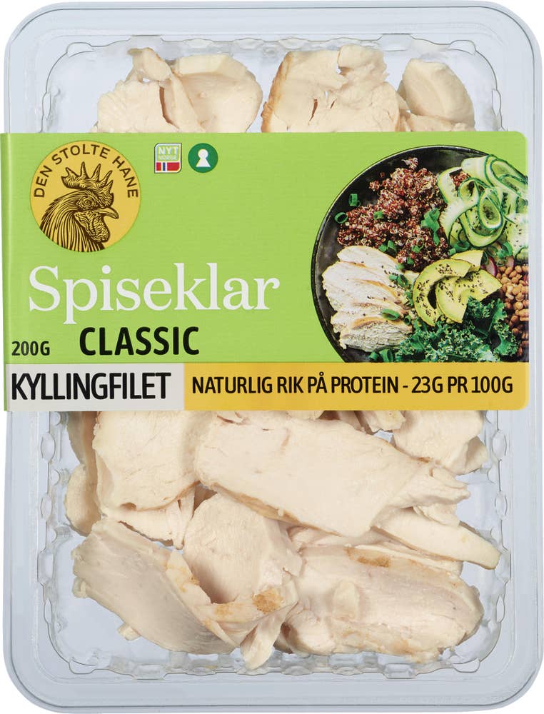Den Stolte Hane Kyllingfilet stekt og skivet naturell