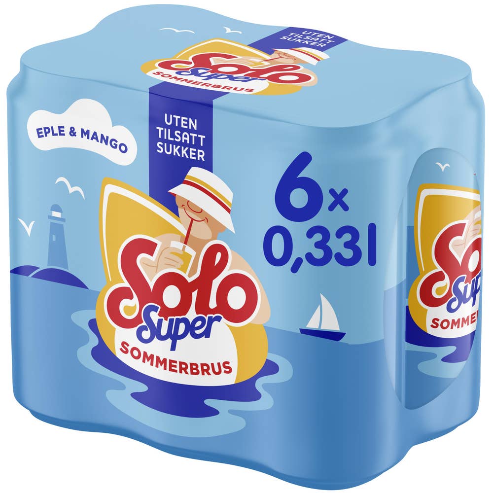 Solo Super Eple & Mango 6 x 0,33L