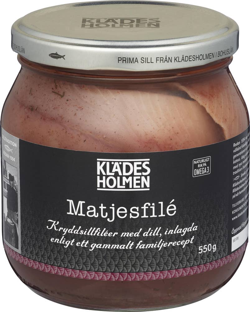 Klädesholmen Matjesfiléer dill krydrede Modnet