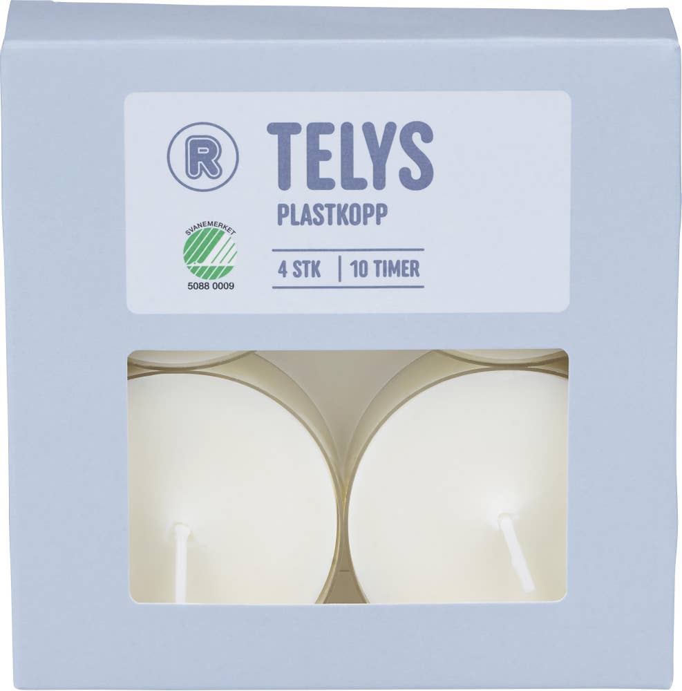 R Maxi-telys i plastkopp 10 timer, 4 stk