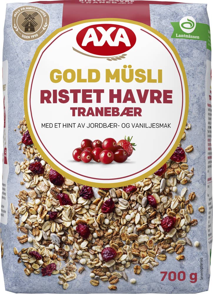 Axa Ristet havre & tranebær