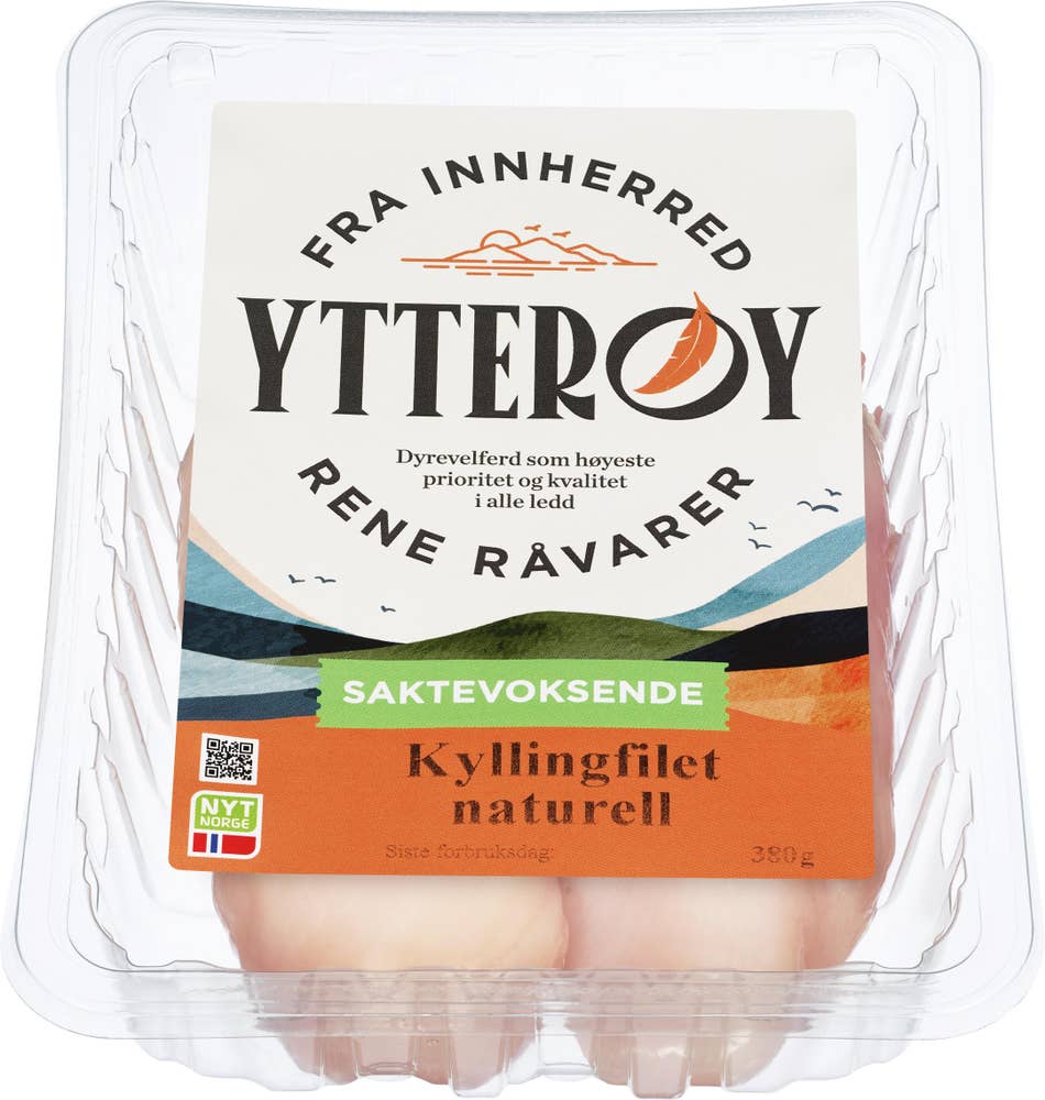 Ytterøy Kyllingfilet naturell Saktevoksende kylling