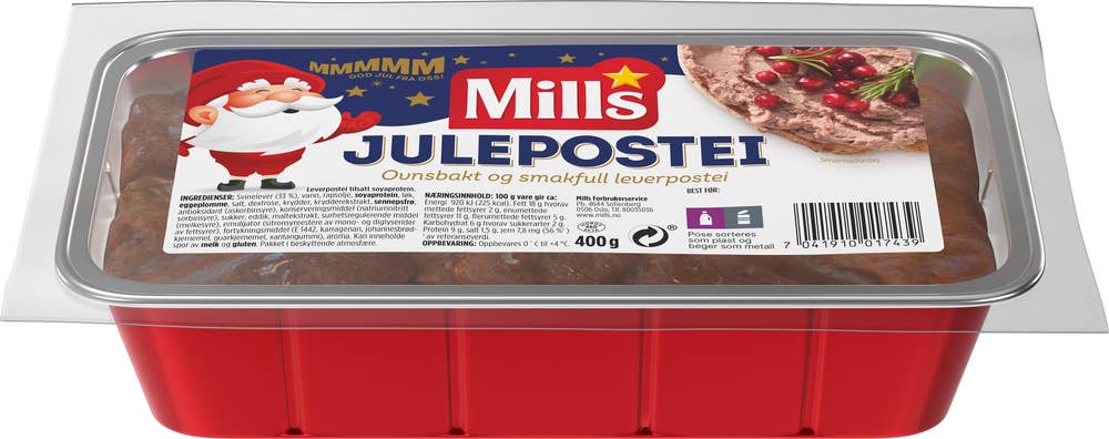 Mills Ovnsbakt julepostei