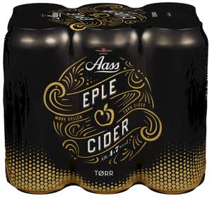 Aass Bryggeri Aass Eplecider Tørr 6 x 0,5l