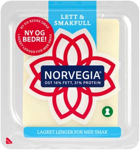 TINE Norvegia lett Skivet, 16% fett