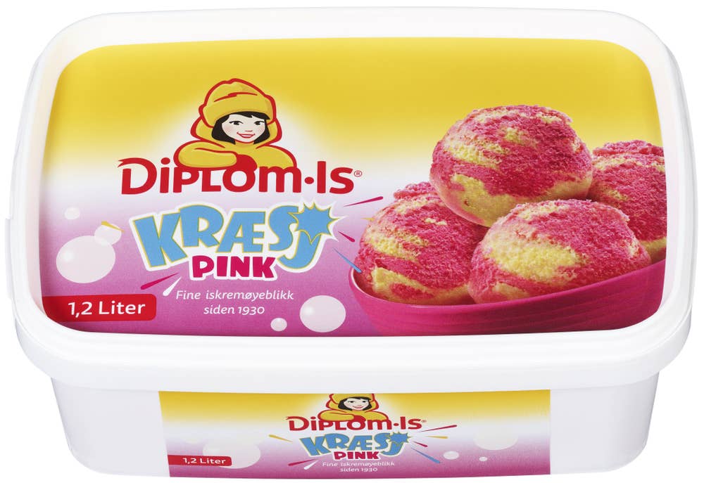 Diplom-is Kræsj Pink