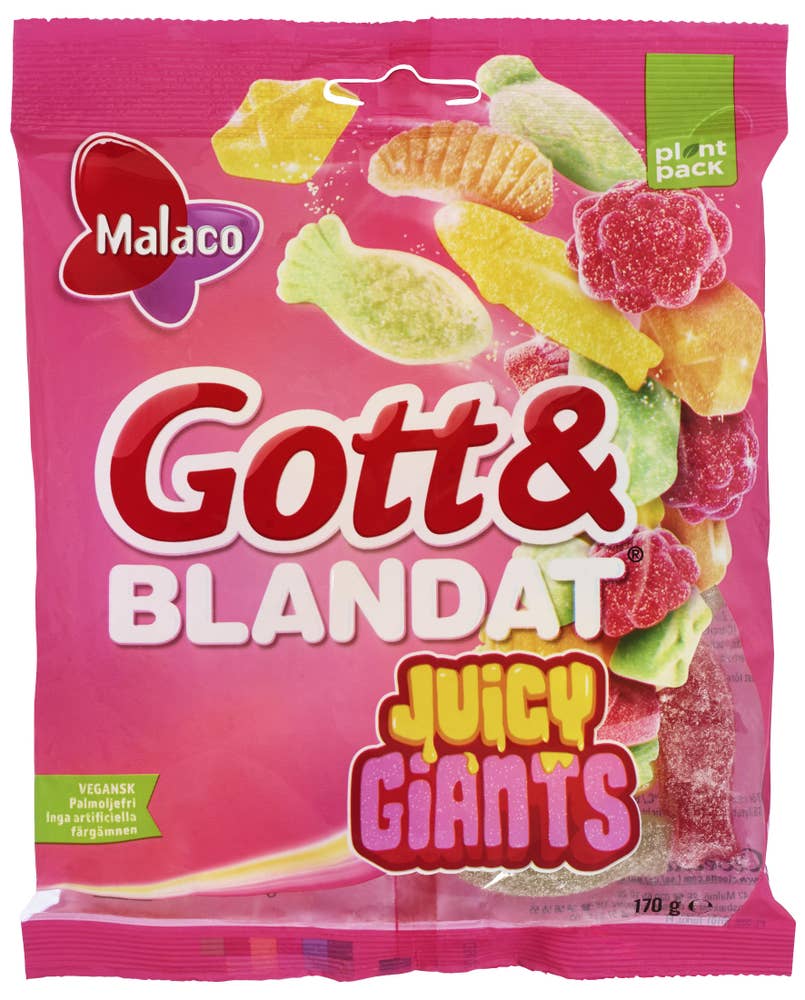 Malaco Godt & Blandet Juicy Giants