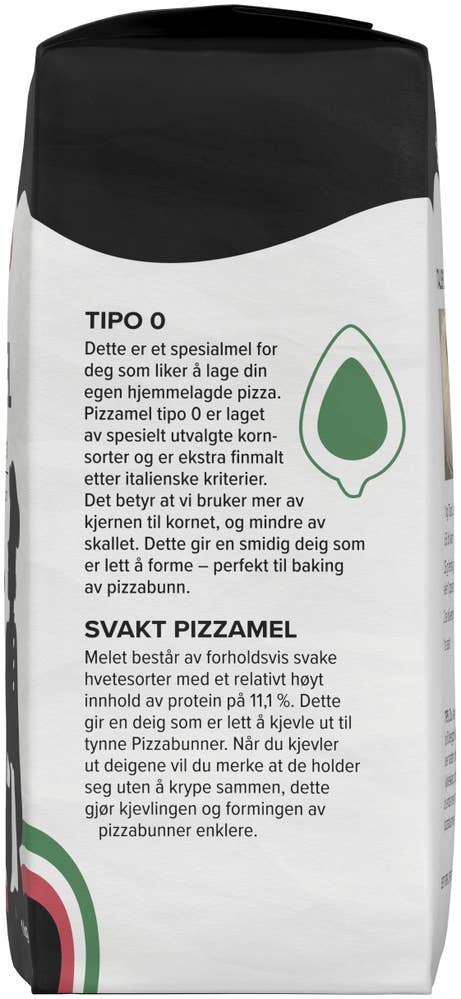 Norgesmøllene Pizzamel Tipo-0