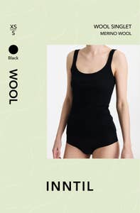 Inntil Ullsinglet Sort, str XS-S