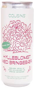 Cousins Økologisk Limonade med hylleblomst med bringebær