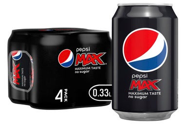 PepsiCo Pepsi Max 4 x 0,33l
