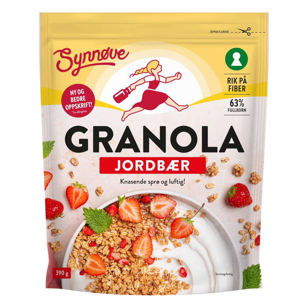 Synnøve Granola med jordbær