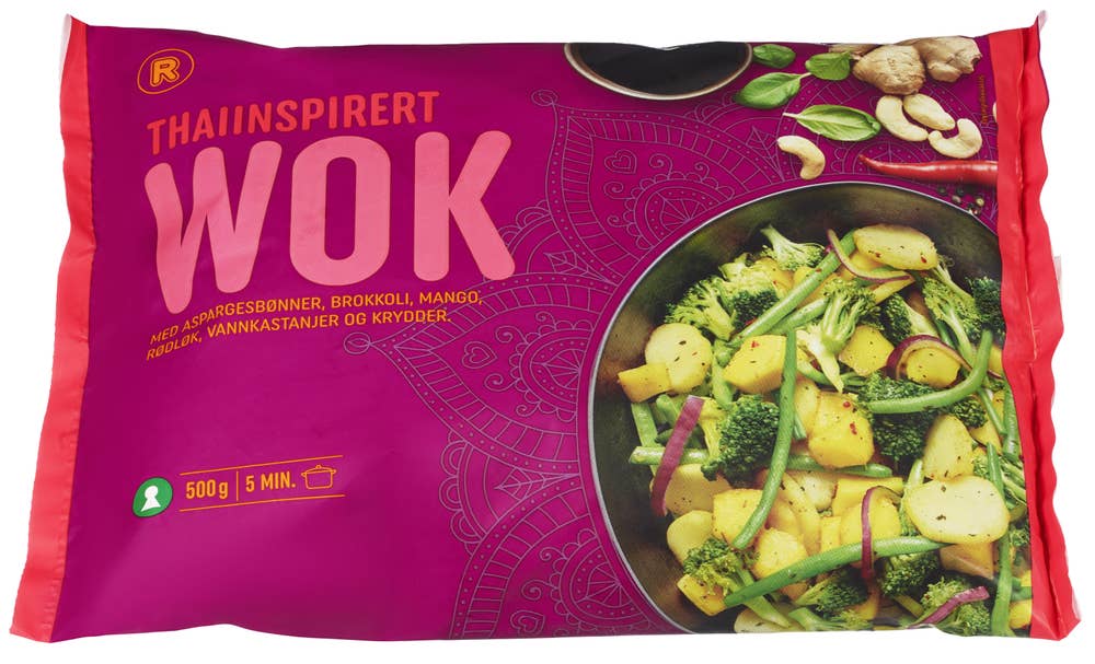 R Thai-inspirert Wok