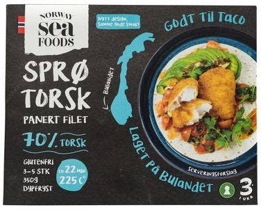True Sprø torskefilet 70% Torsk