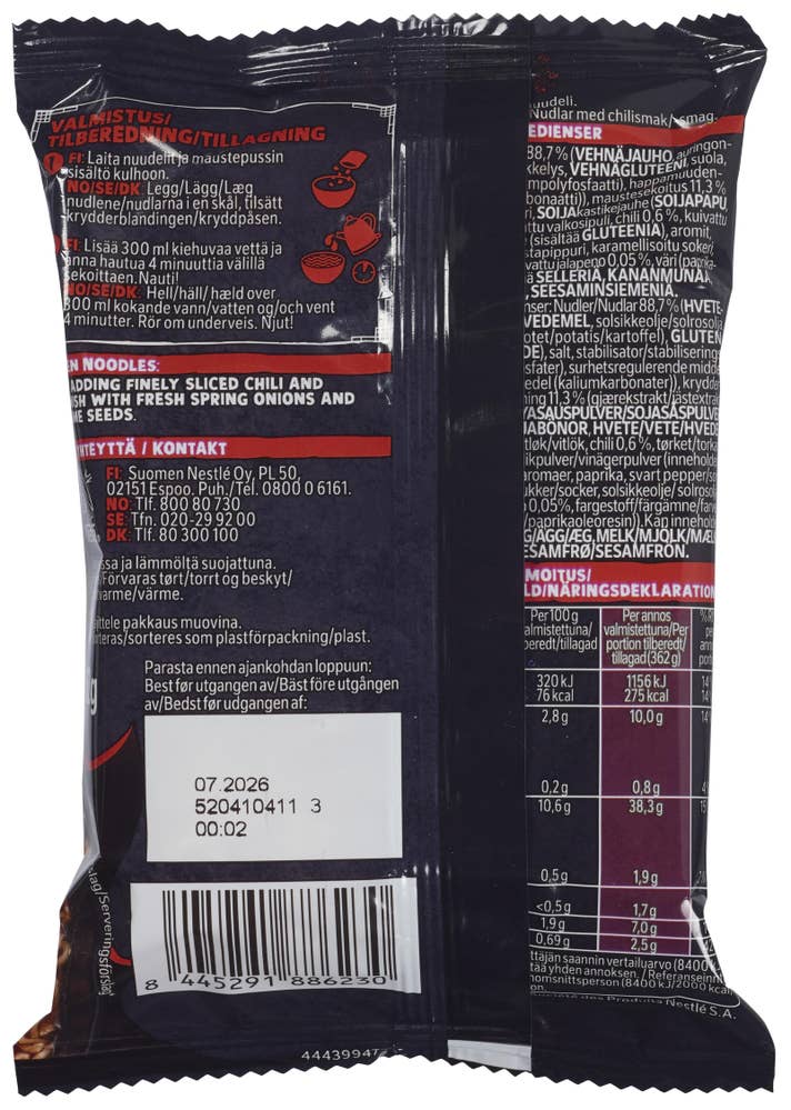 Maggi Ramen noodles Chili