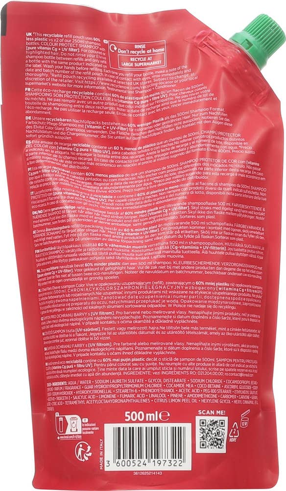 L'Oreal Elvital Color Vive shampoo refill