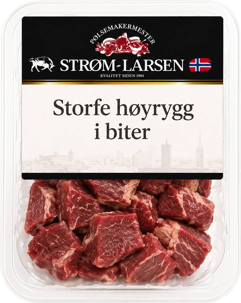 Strøm-Larsen Høyrygg i biter Av Storfe