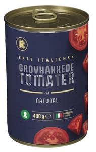 R Grovhakkede tomater