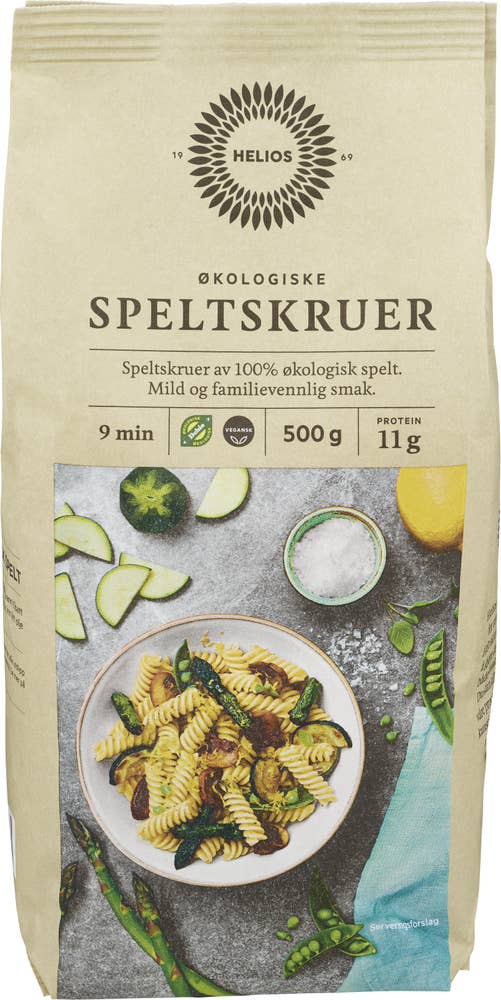 Helios Økologiske speltskruer
