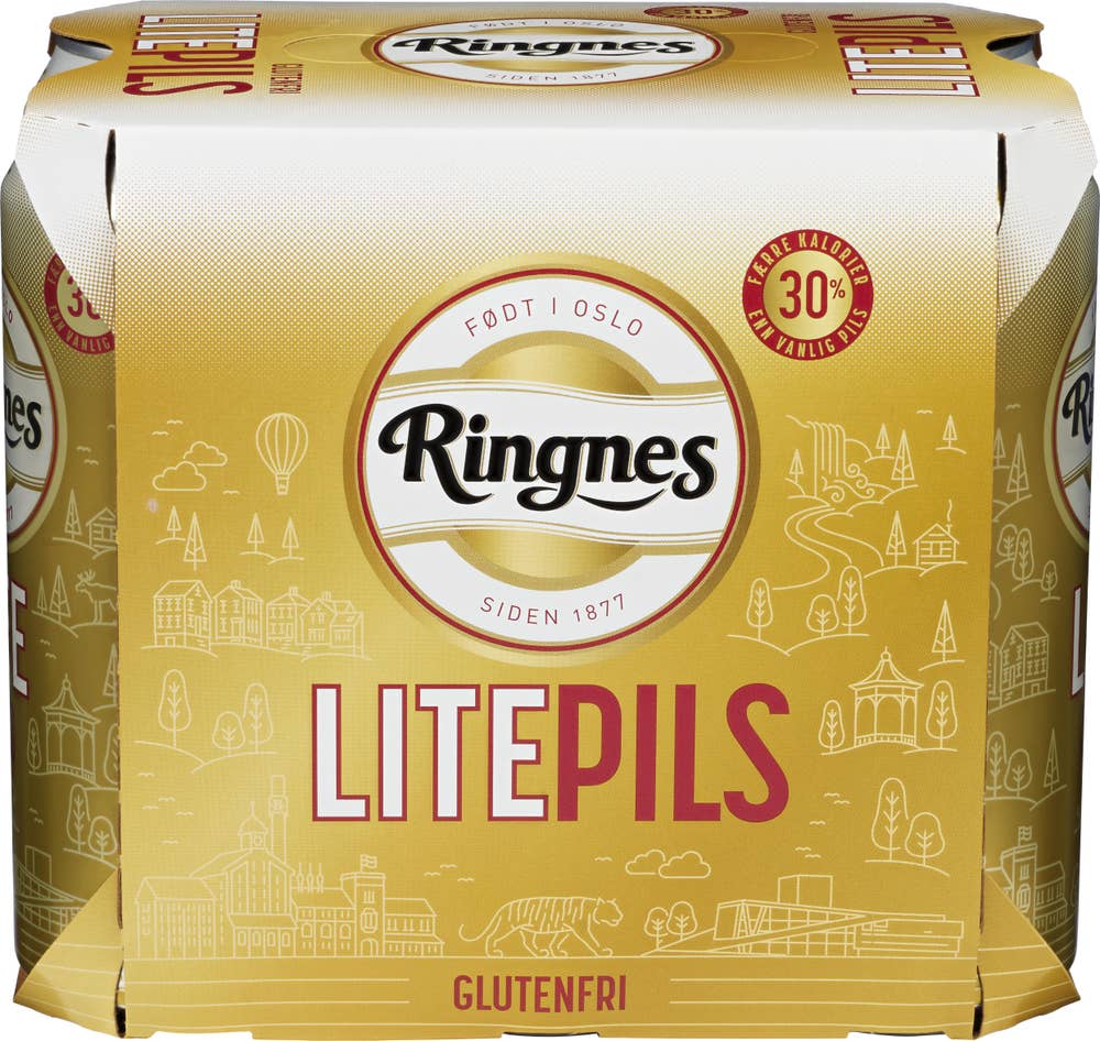 Ringnes Lite Glutenfri 6 x 0,5l