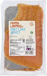 Prima Lavpris Skivet røkt laks
