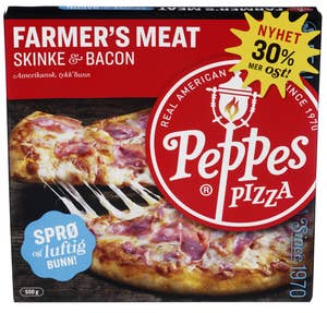 Peppes Pizza Farmer's Meat Skinke & bacon