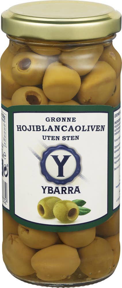 Ybarra Grønne oliven Uten sten