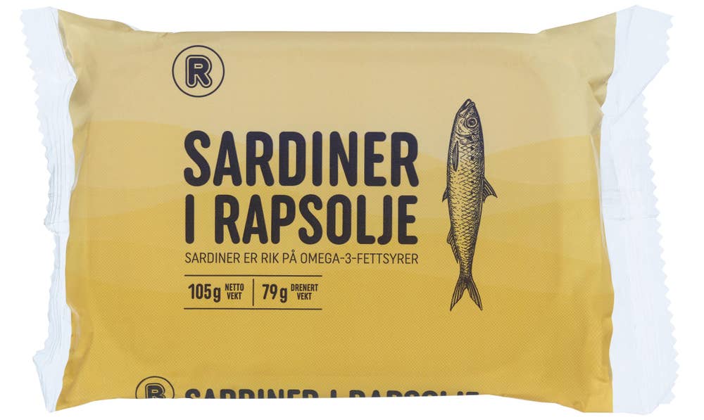 R Sardiner i olje